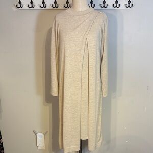 Eileen Fisher Cream Long Sleeve Dress size XS fits up to medium